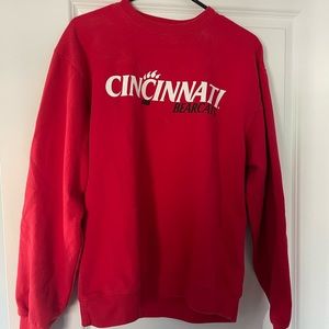 University of Cincinnati crew neck sweatshirt